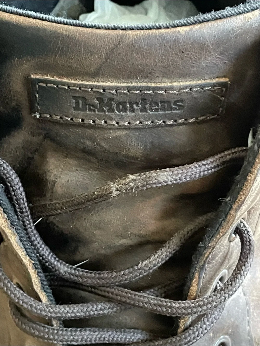 Dr. Martens Bonny Crazy Horse Leather Casual Boots in Dark Brown Size 13 M